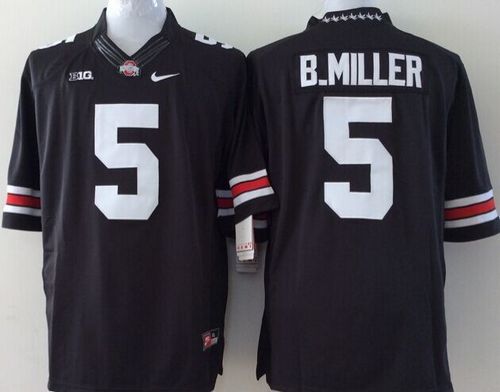 Buckeyes #5 Braxton Miller Black Stitched Youth NCAA Jersey - Click Image to Close